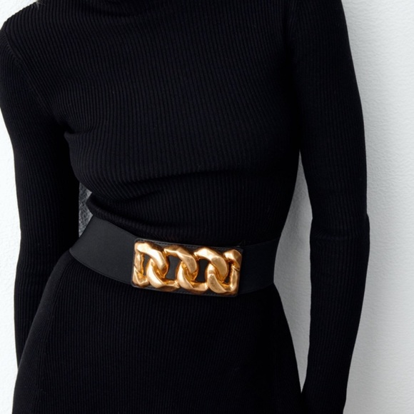 Fabulous and Chic Extra Oversized Link Chain Stretch Belt - Picture 5 of 8